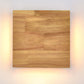 Frendorf | WabiLight Japanische Wabi-Sabi Holz-LED Wandlampe | Rechteckig oder Quadratisch | Warmes Ambiente