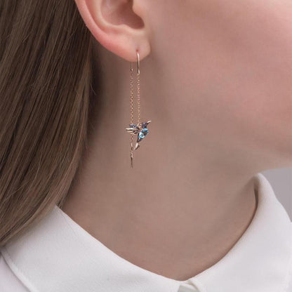 Frendorf | Elegante Kolibri Strass Ohrstecker