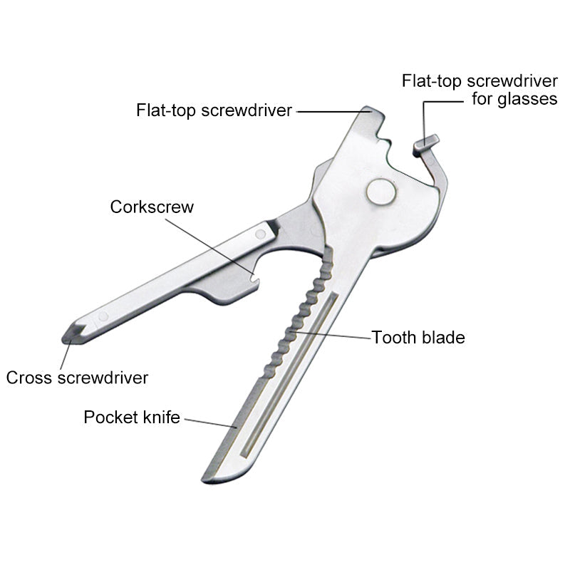 Frendorf | 6 in 1 Outdoor Multifunktionswerkzeug