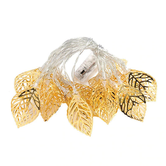 Goldene Blatt Lichterkette