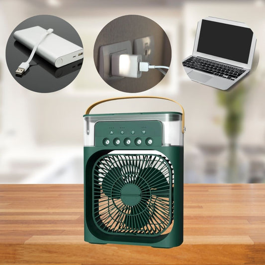 Frendorf | 3-in-1 Luftkühler Luftbefeuchter | Tragbar, einstellbare Lüftergeschwindigkeiten & ideal für Schlafzimmer, Büros & kleine Räume