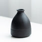 Frendorf | ObsidianWave Strukturierte Keramikvasen in Nacht-Schwarz | Modernes Design | Perfekte Dekoration für Zuhause