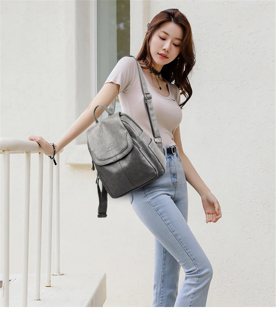 Frendorf | Leder Rucksack für Damen