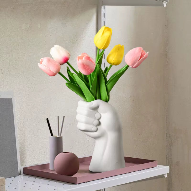 Frendorf | Künstlerische Handgeste Keramik Tischblumenvase