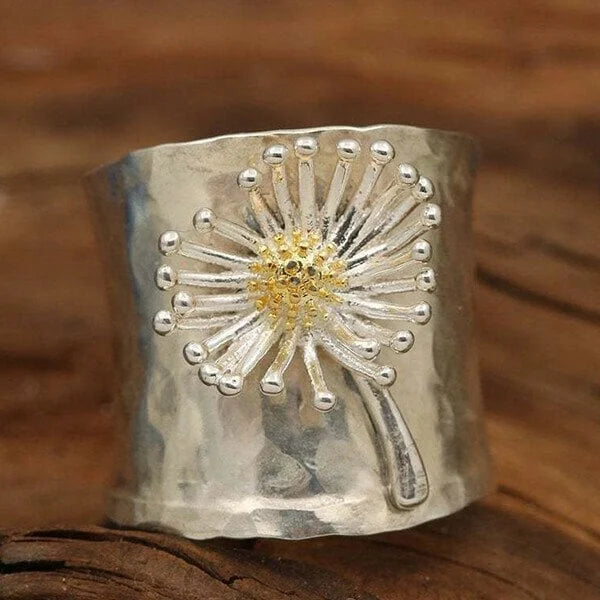 Frendorf | Blooming Daisy Breite Band Ring