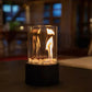 FlameWave Moderne Tragbare Feuerstelle | Stilvolle Atmosphärefeuerstelle für Innen und Außen