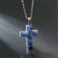 Frendorf | Halskette mit Kreuz aus natürlichen Edelsteinen – Seraphina