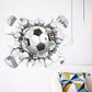 Wandaufkleber – Goalgetter – 3D-Fußball – Jungenzimmerdekoration