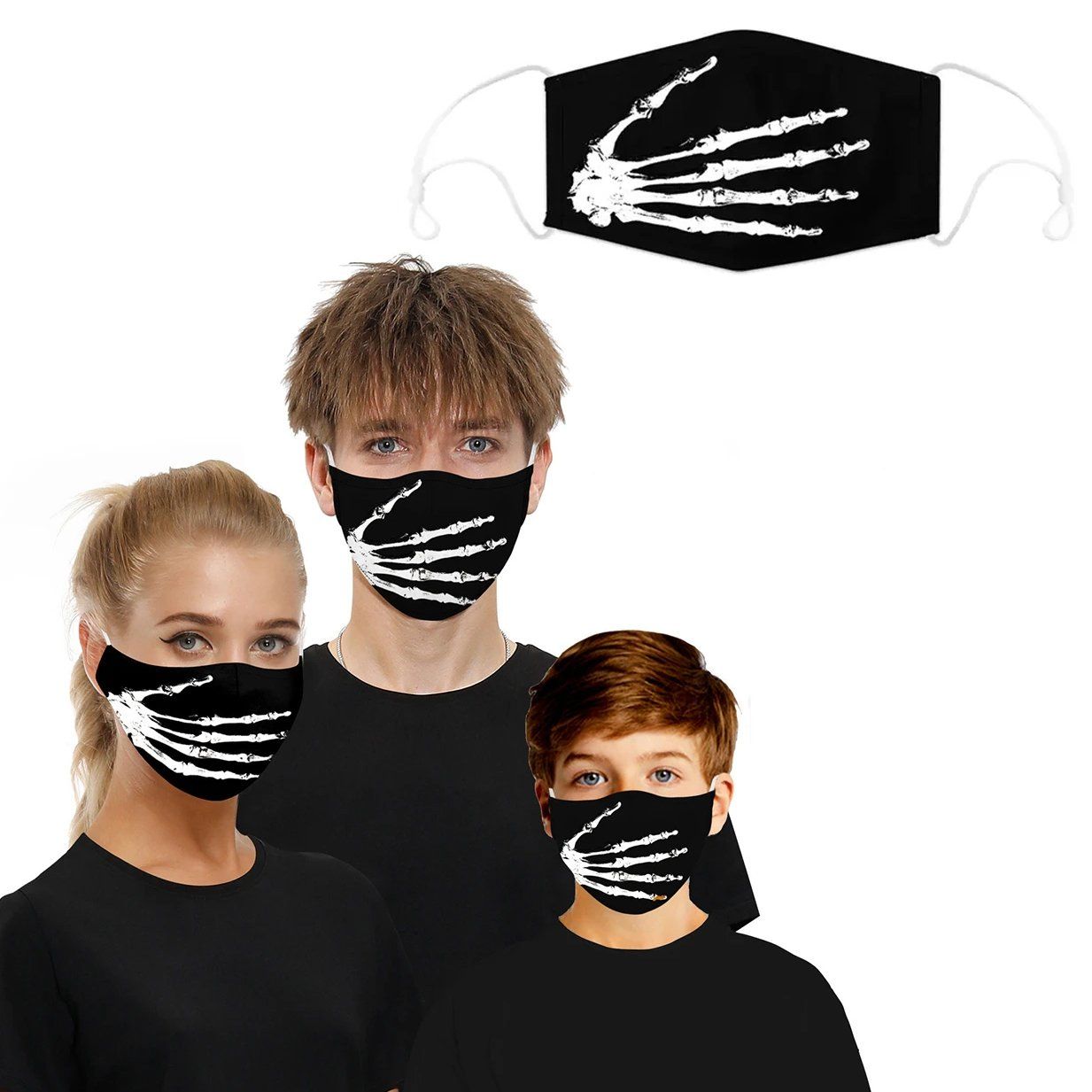 Frendorf | 3D Halloween Spezial Gruselige Gesichter Wiederverwendbare Gesichtsmasken