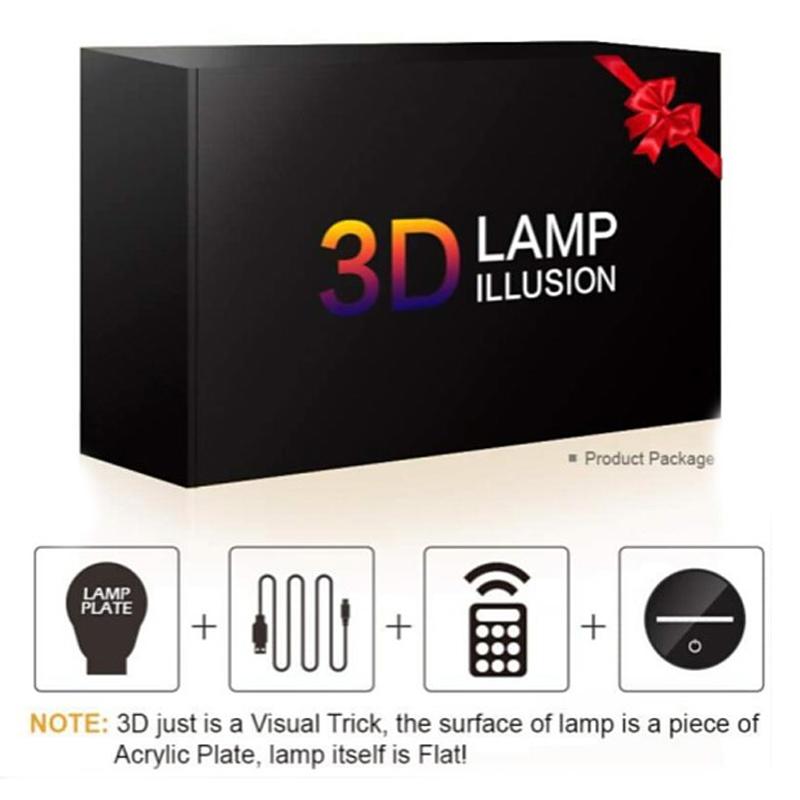 Frendorf | 3D LED 7 Farben Einhorn Tischlampe