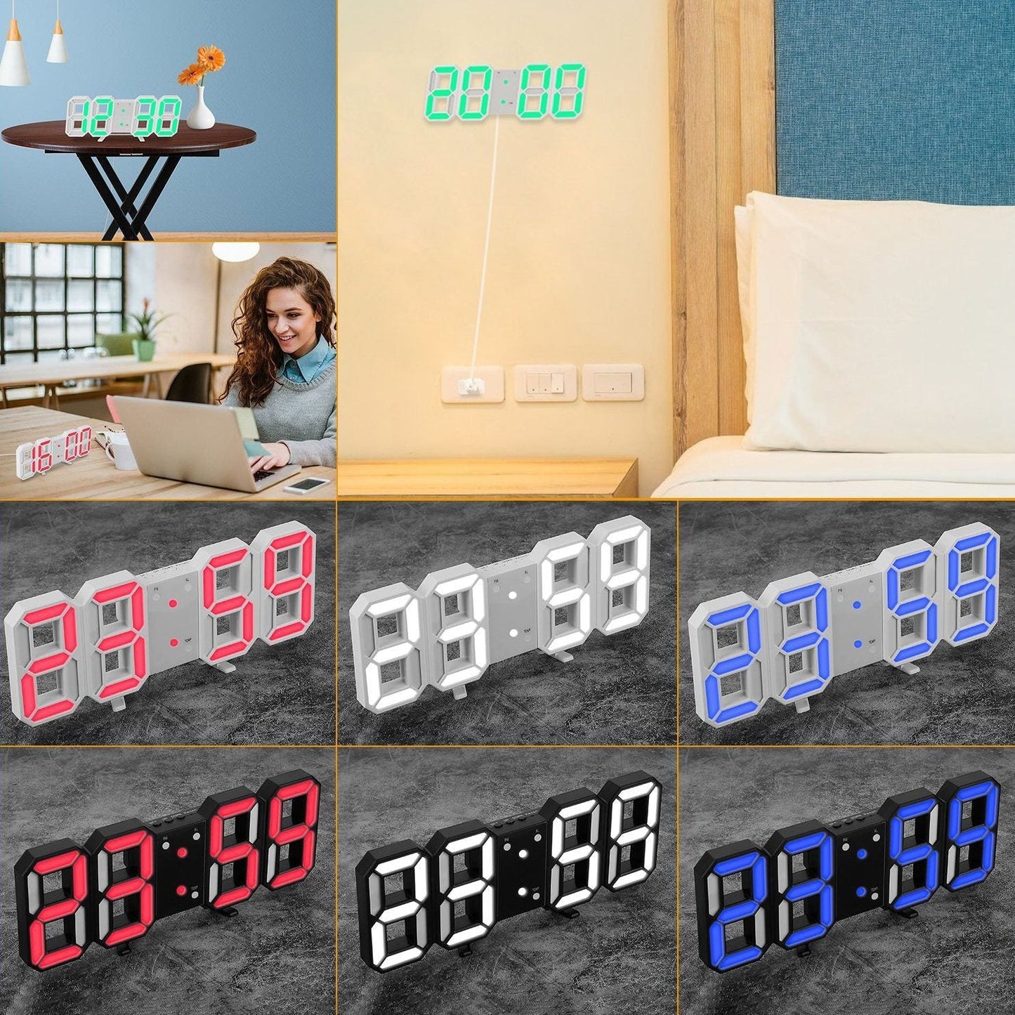 Frendorf | 3D LED Digital Wanduhr
