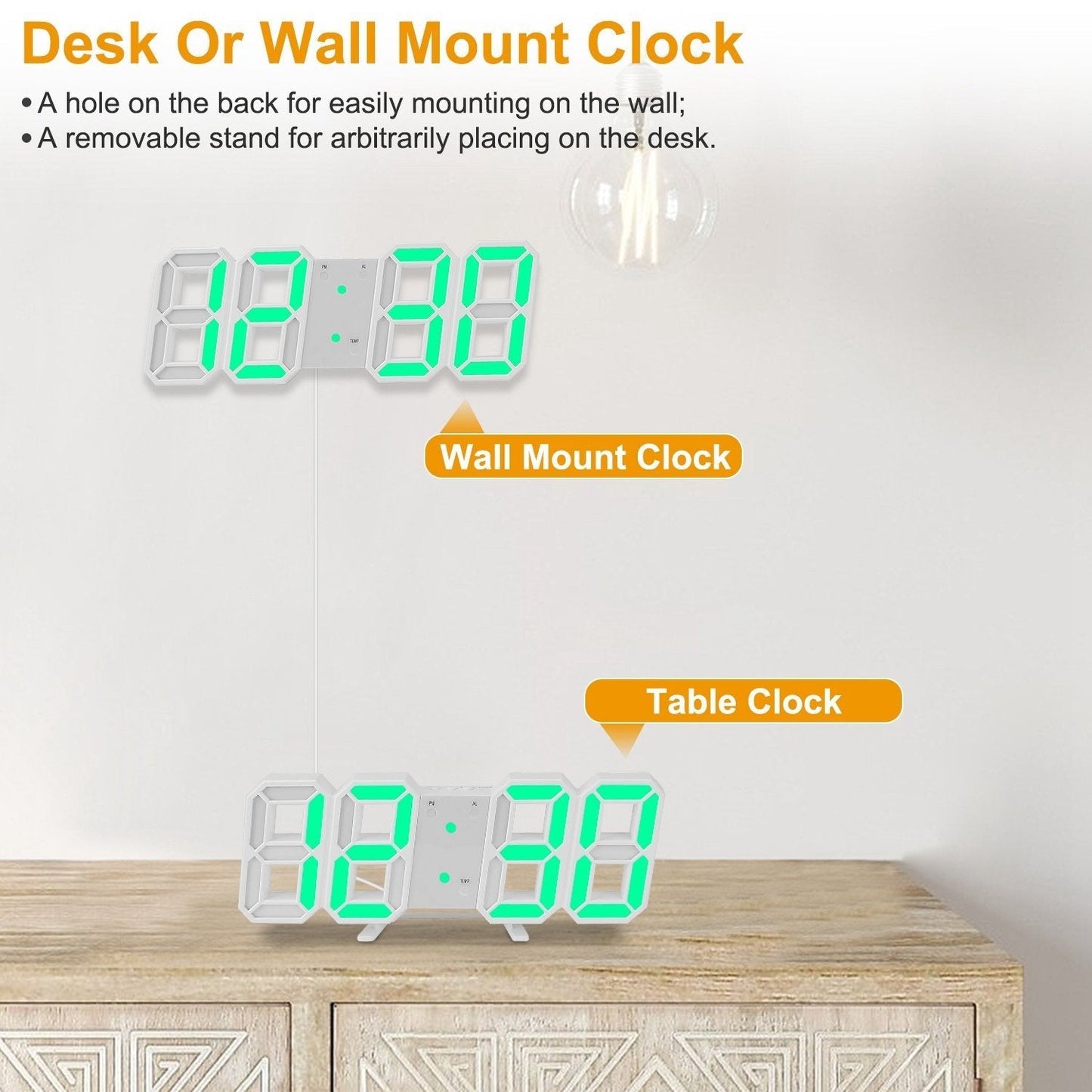 Frendorf | 3D LED Digital Wanduhr