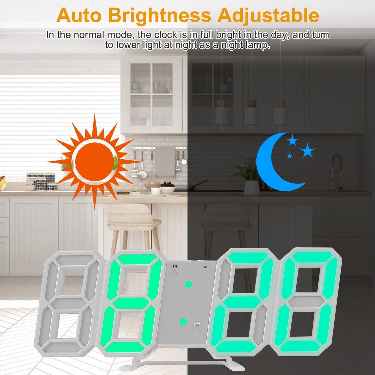 Frendorf | 3D LED Digital Wanduhr