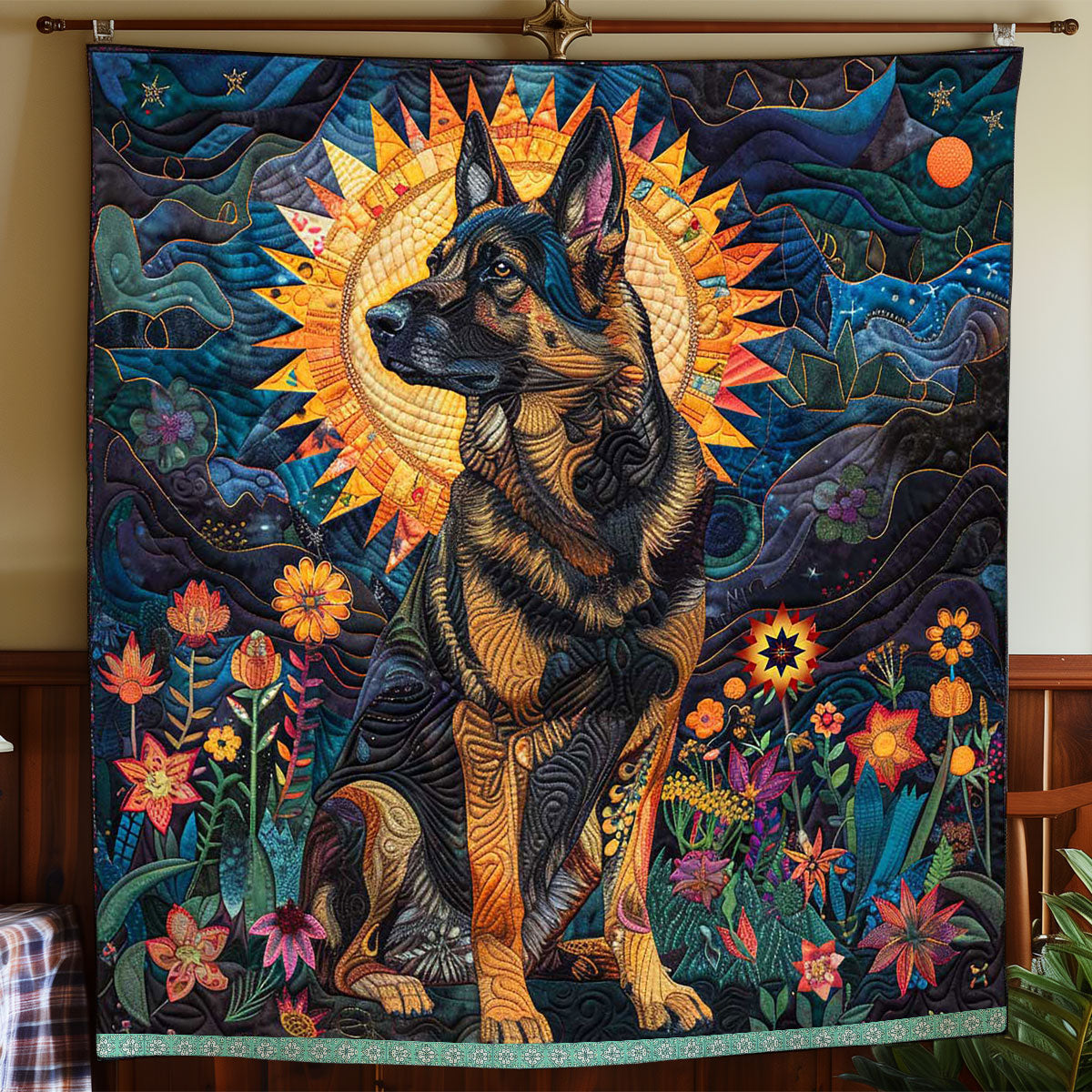 Deutscher Schäferhund Aura Steppdecke