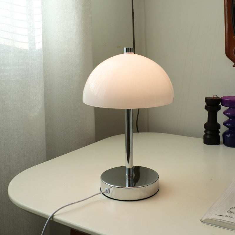 Retro Schmiedeeisen Glas Tischlampe
