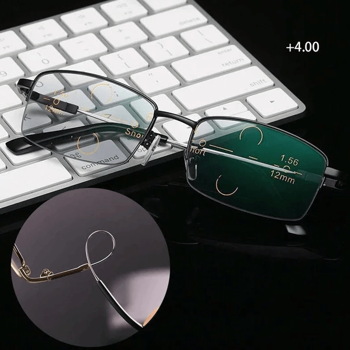 Frendorf | Titanium Progressive Fern- und Nahbereich Dual-Use Lesebrille