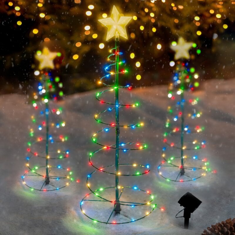 Frendorf | LED-Solar-Weihnachtsbaumbeleuchtung für den Außenbereich