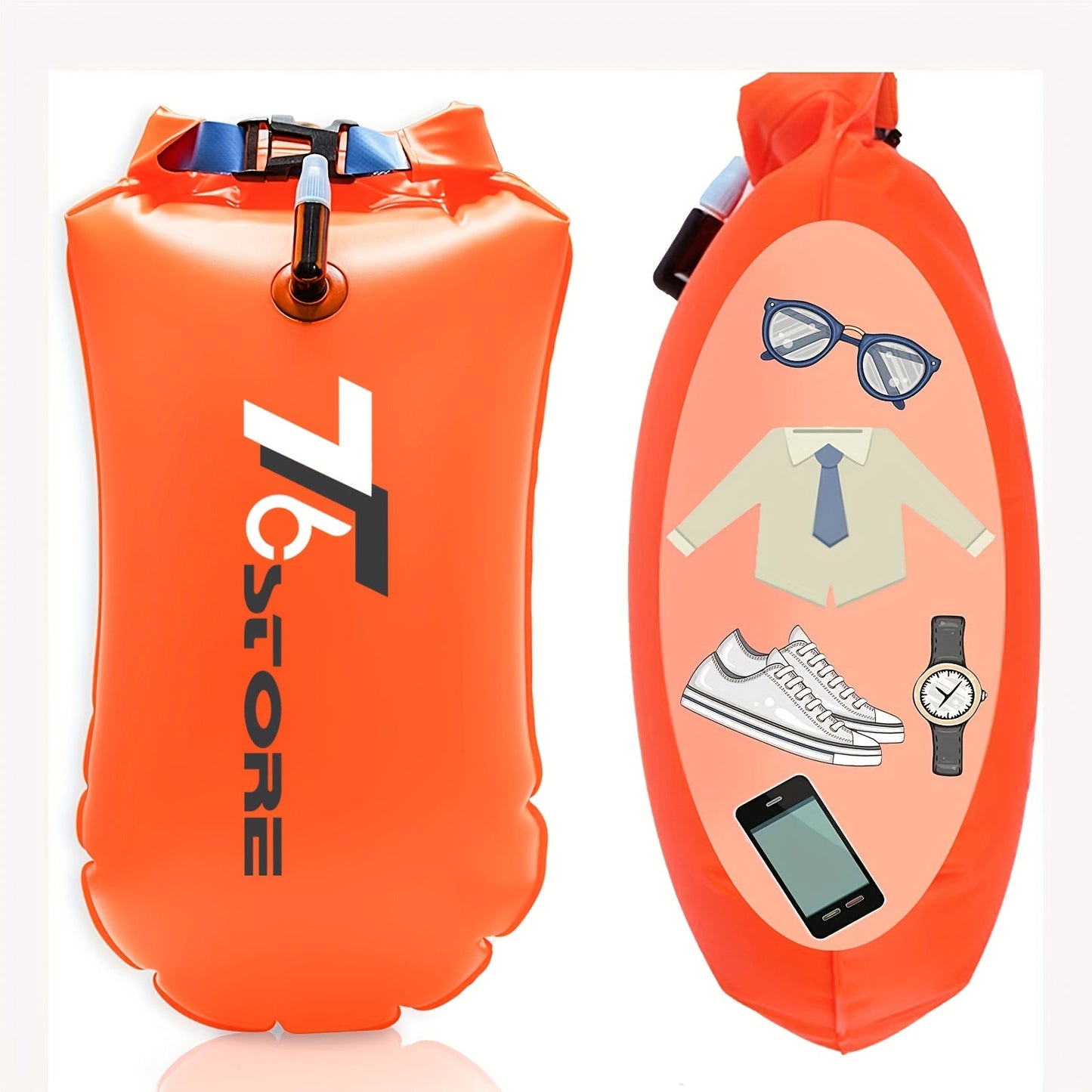 Frendorf | 20L Wasserdichter Schwimmboje mit Aufbewahrung – Sicher und praktisch für Freiwasserschwimmen