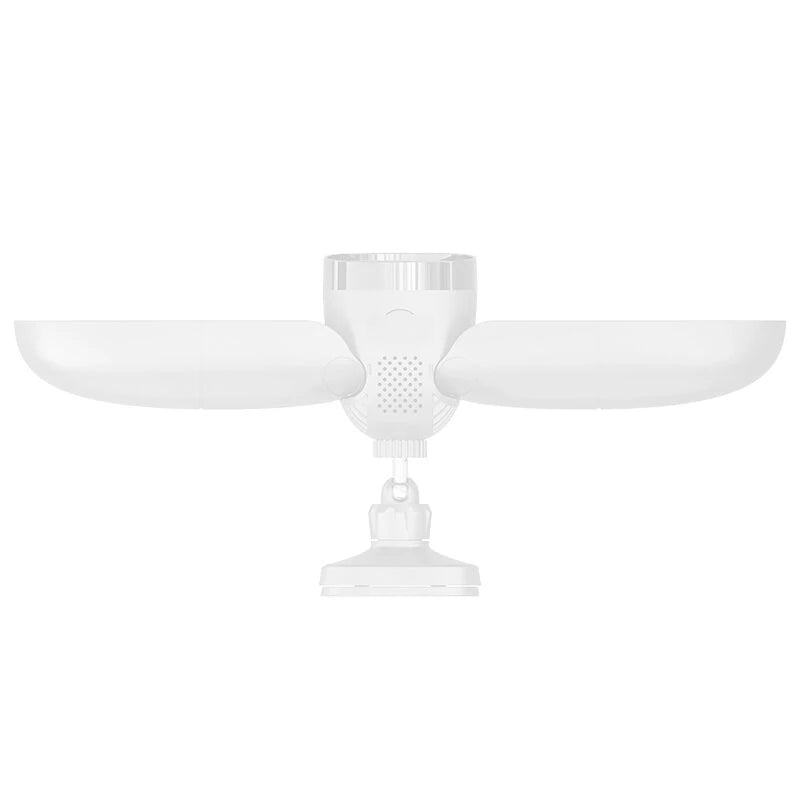 4MP WLAN-Sicherheitsflutlichtkamera, 10W Außen-IP-Netzwerk-CCTV, Nachtsicht, PTZ, Zwei-Wege-Intercom, Video-Wiedergabe, EU-Stecker