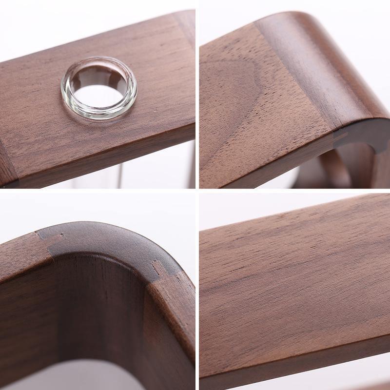 Frendorf | PlantFrame Holz-Glas Pflanzvase | Stilvoller Anzuchtbehälter | Perfekt für Pflanzenliebhaber & Dekoration