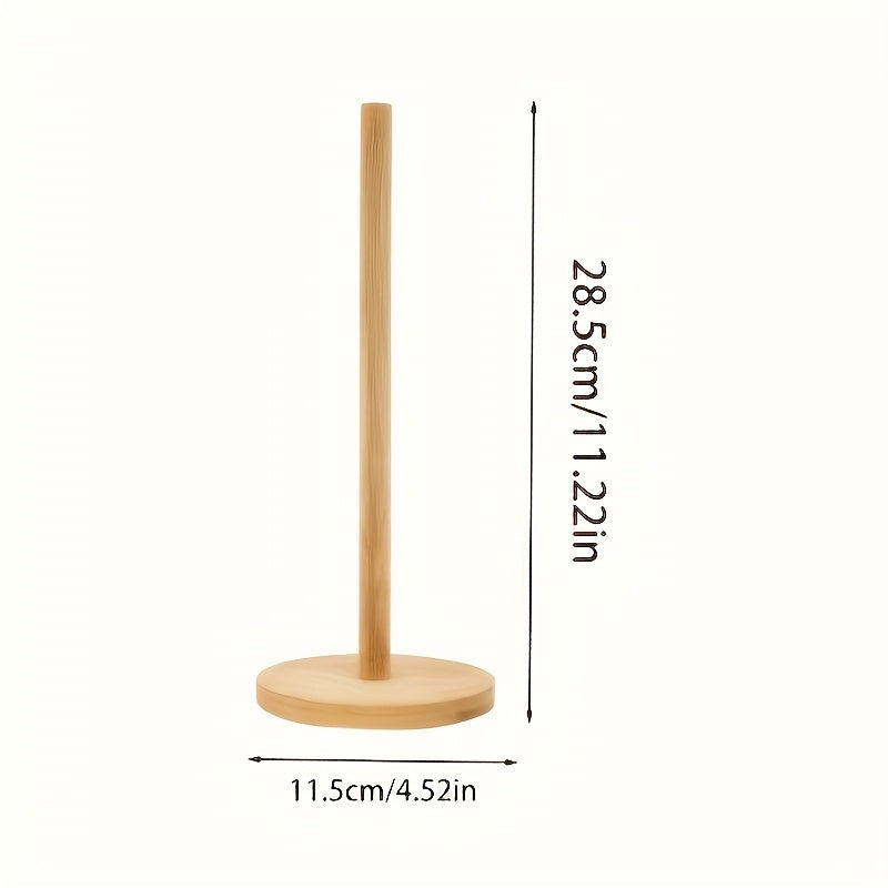 Frendorf | Bamboo Küchenrollenhalter mit natürlicher Oberfläche – Stylisch und praktisch für die Arbeitsplatte