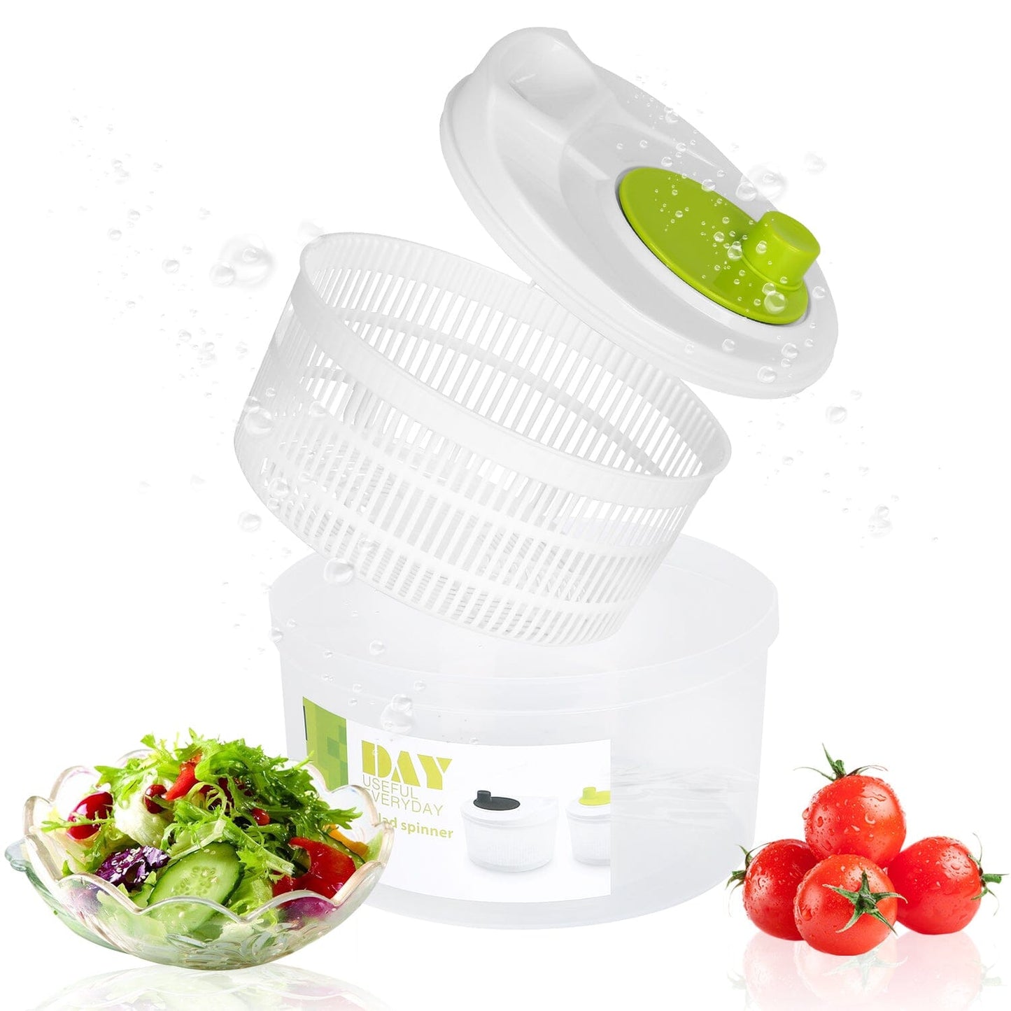 Frendorf | 3L/0.8Gal Salatspinner mit Deckel
