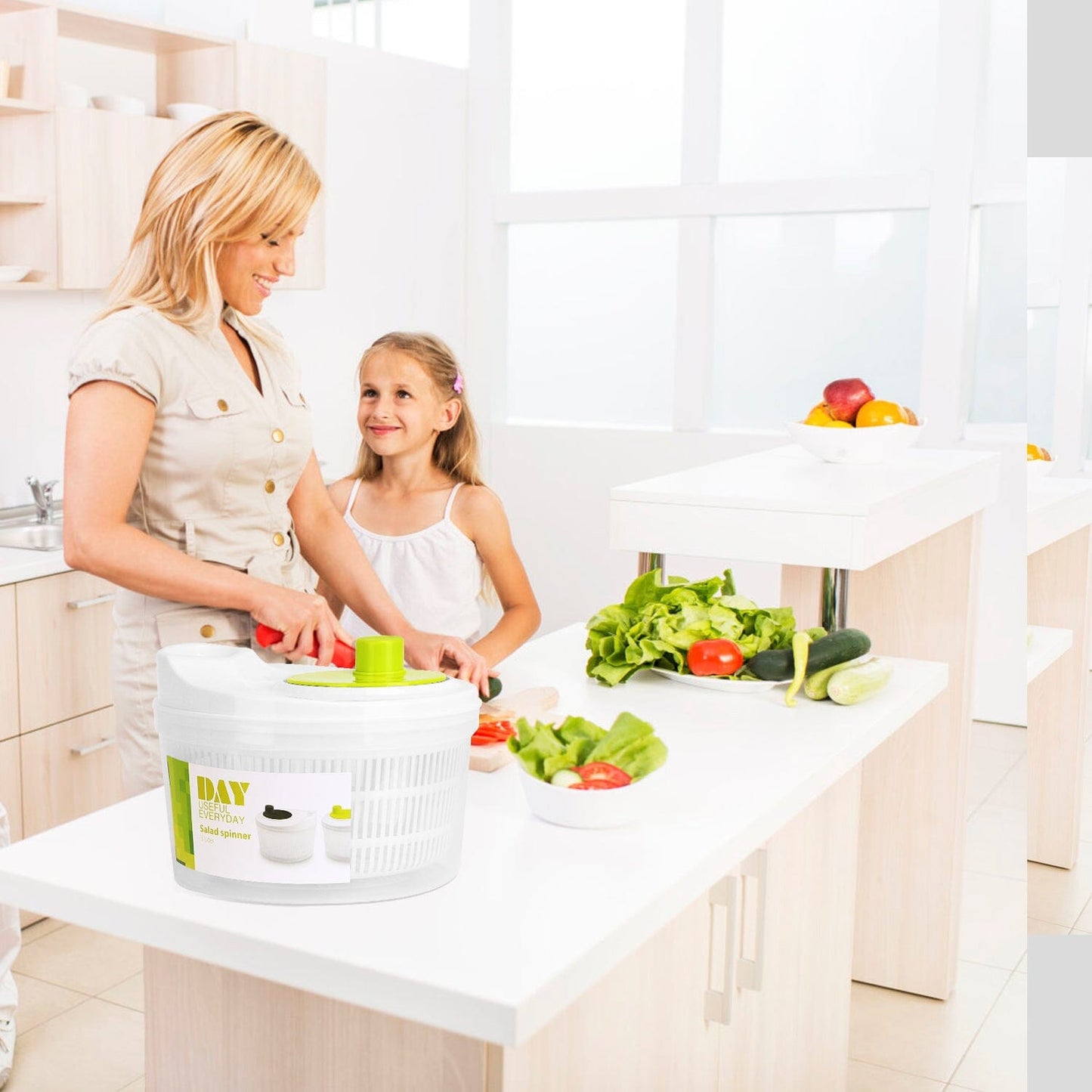 Frendorf | 3L/0.8Gal Salatspinner mit Deckel