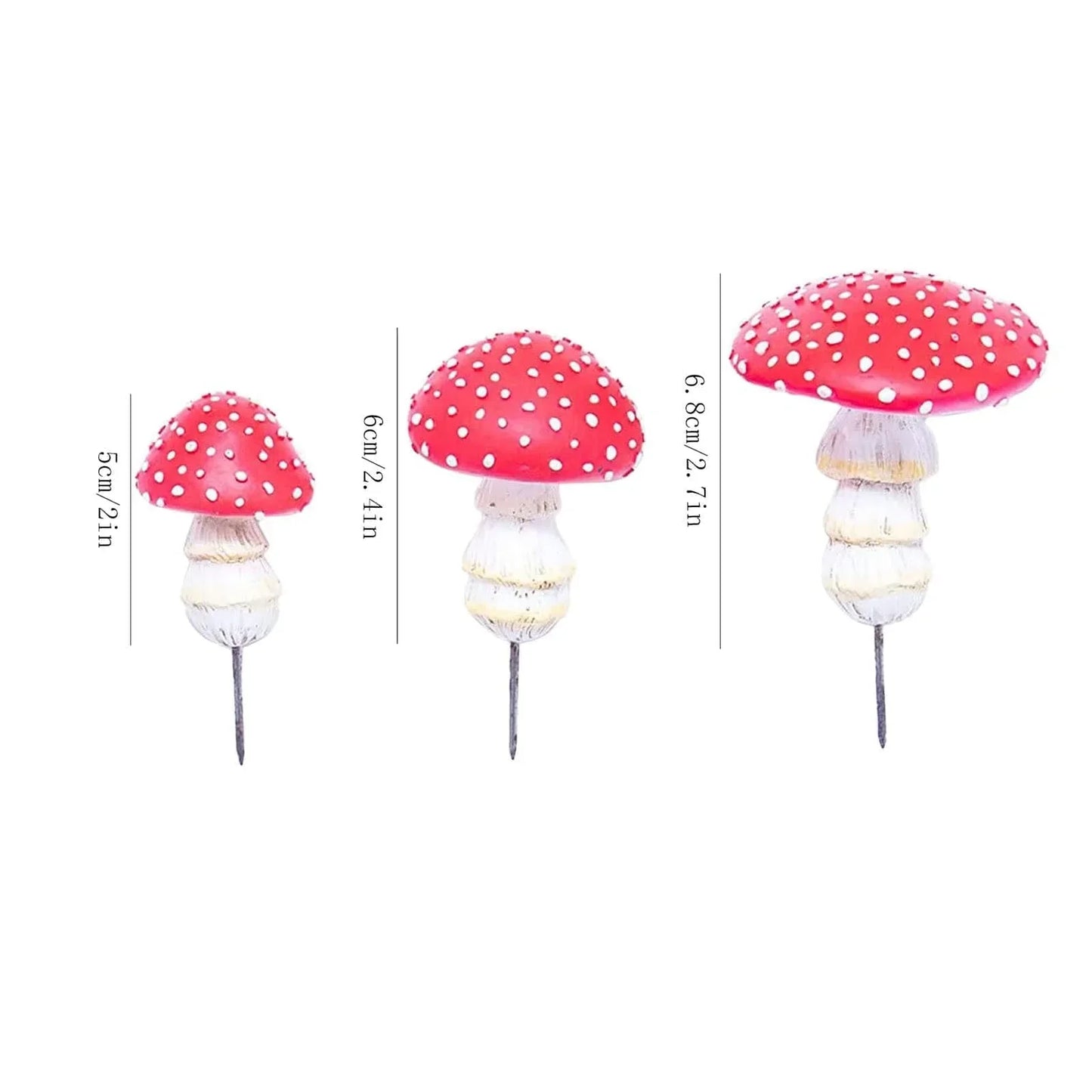 Frendorf | 3pcs Feen Mini Pilz Solarlampen