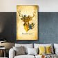 3 Stück Gold Hirsch Aquarell Tier Leinwandmalereien Weihnachts Wohnzimmer Dekorative Poster und Drucke für die Wohnkultur