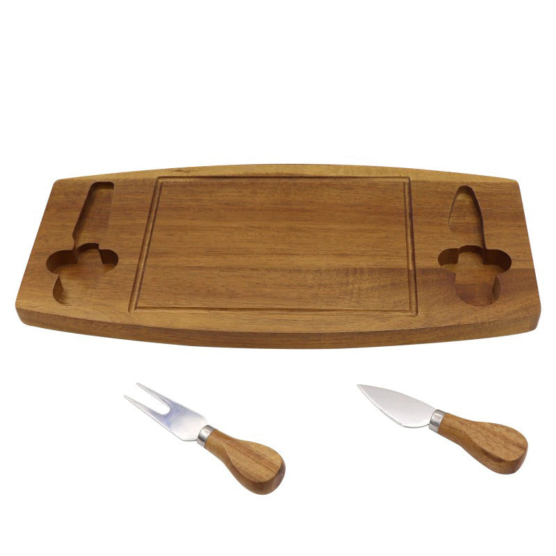 Frendorf | 3-teiliges Käsemesser-Set Klingen Käsebrett mit Käsemesserset