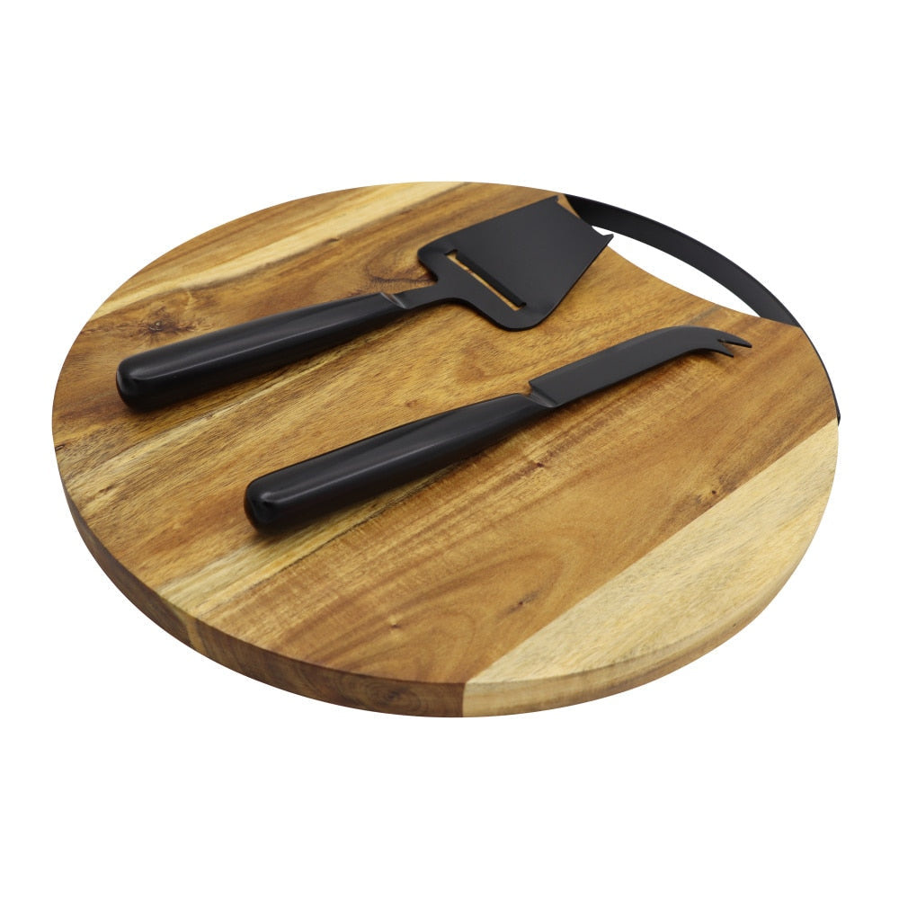 Frendorf | 3-teiliges Käsetools-Set Servierbrett und Servierplatte
