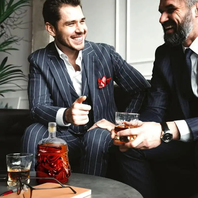 Frendorf | 3 Stück kreative Whiskykaraffe mit 2 Gläsern Barutensil