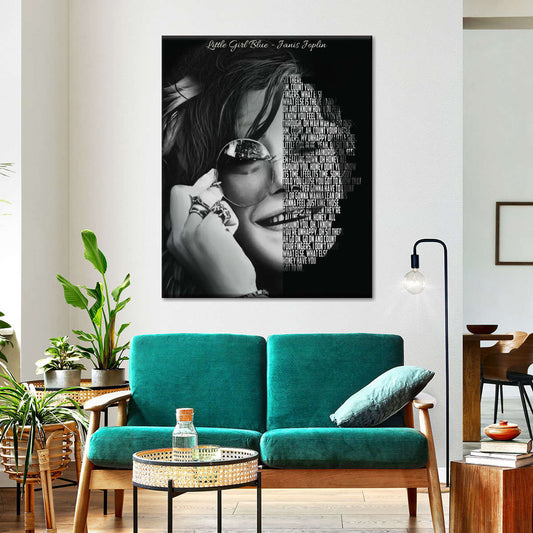 Frendorf | Little Girl Blue - Janis Joplin Wandkunst