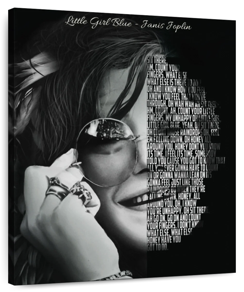 Frendorf | Little Girl Blue - Janis Joplin Wandkunst