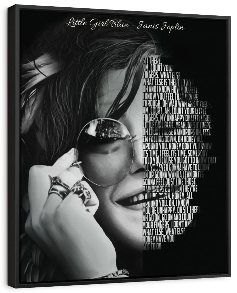Frendorf | Little Girl Blue - Janis Joplin Wandkunst