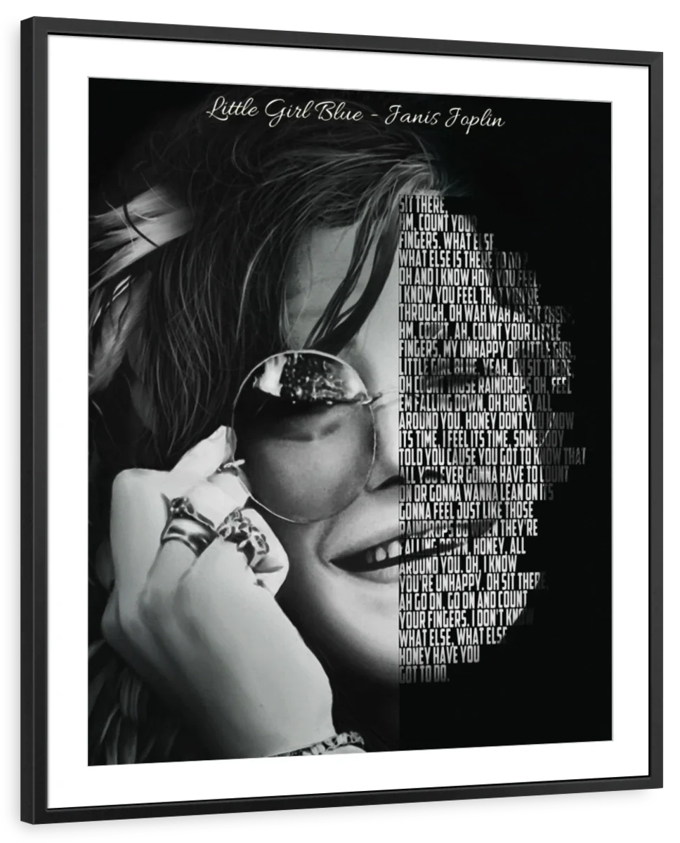 Frendorf | Little Girl Blue - Janis Joplin Wandkunst