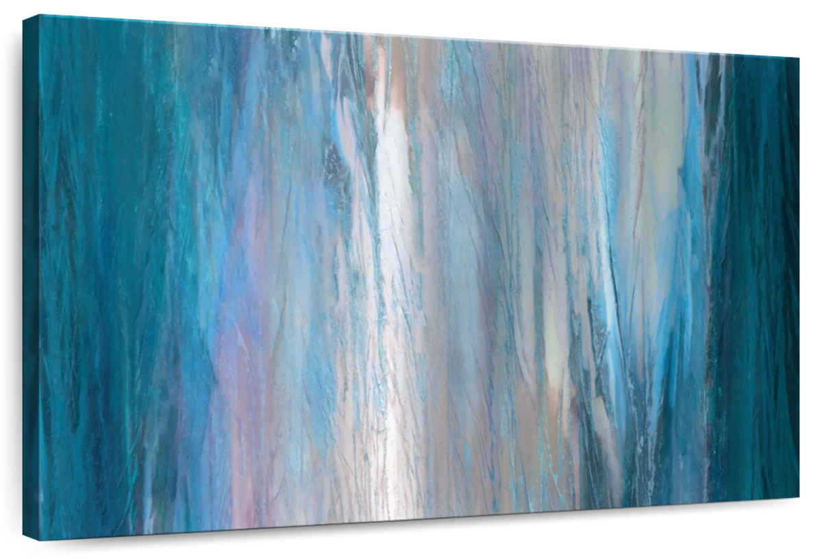 Frendorf | Fallende Blaue Wandkunst