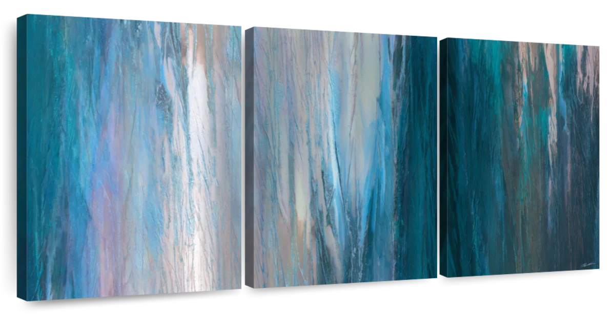 Frendorf | Fallende Blaue Wandkunst