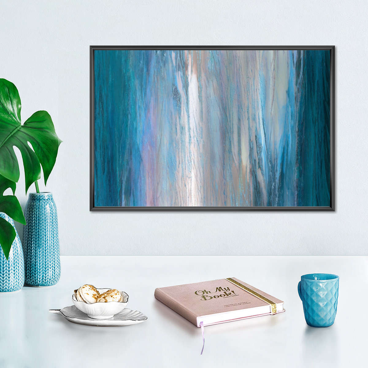 Frendorf | Fallende Blaue Wandkunst