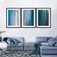 Frendorf | Fallende Blaue Wandkunst