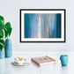 Frendorf | Fallende Blaue Wandkunst