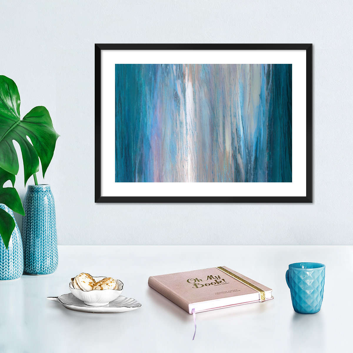 Frendorf | Fallende Blaue Wandkunst