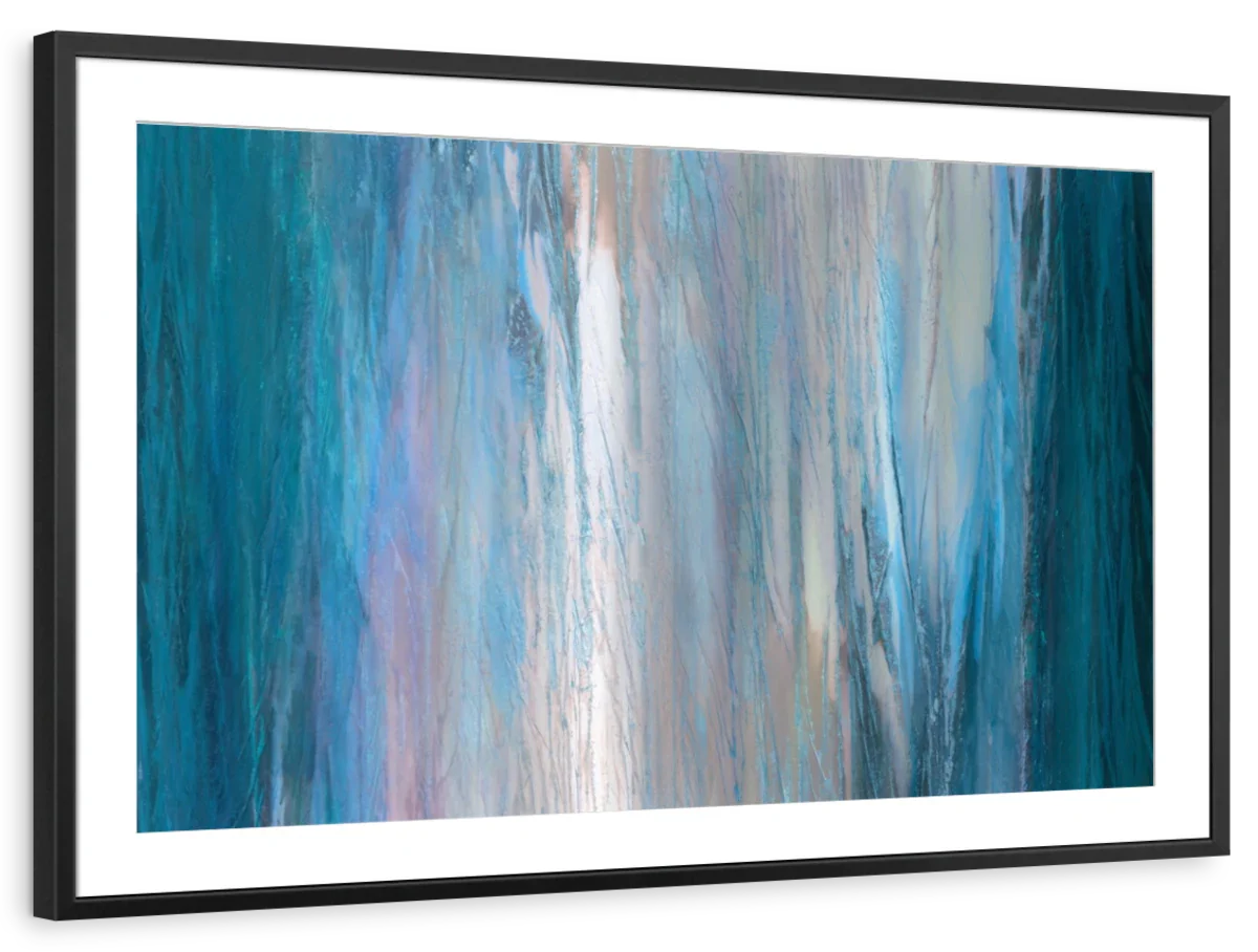 Frendorf | Fallende Blaue Wandkunst