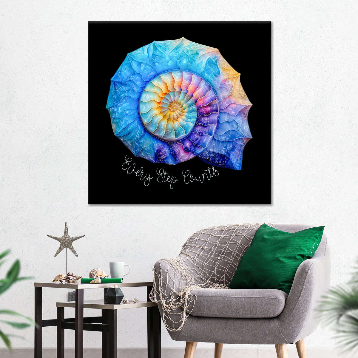 Frendorf | Die Nautilus Spiral Journey ist eine Erinnerung Wandkunst