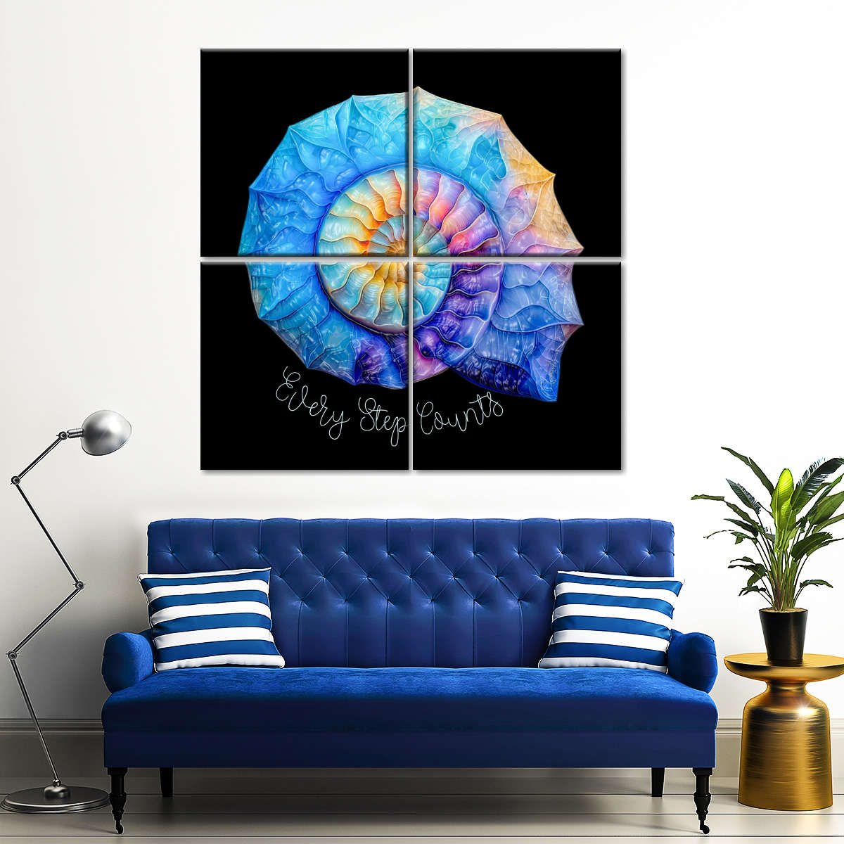 Frendorf | Die Nautilus Spiral Journey ist eine Erinnerung Wandkunst