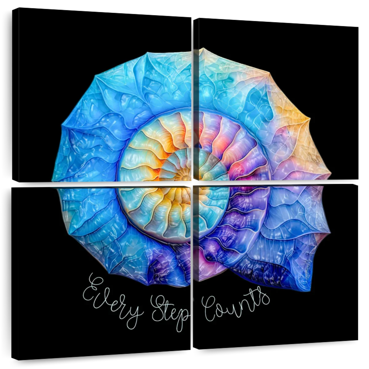 Frendorf | Die Nautilus Spiral Journey ist eine Erinnerung Wandkunst