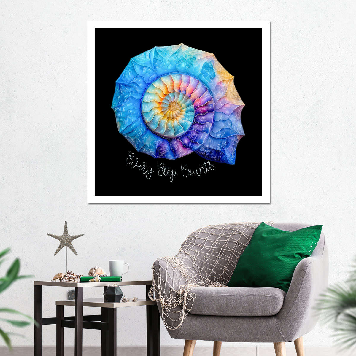 Frendorf | Die Nautilus Spiral Journey ist eine Erinnerung Wandkunst