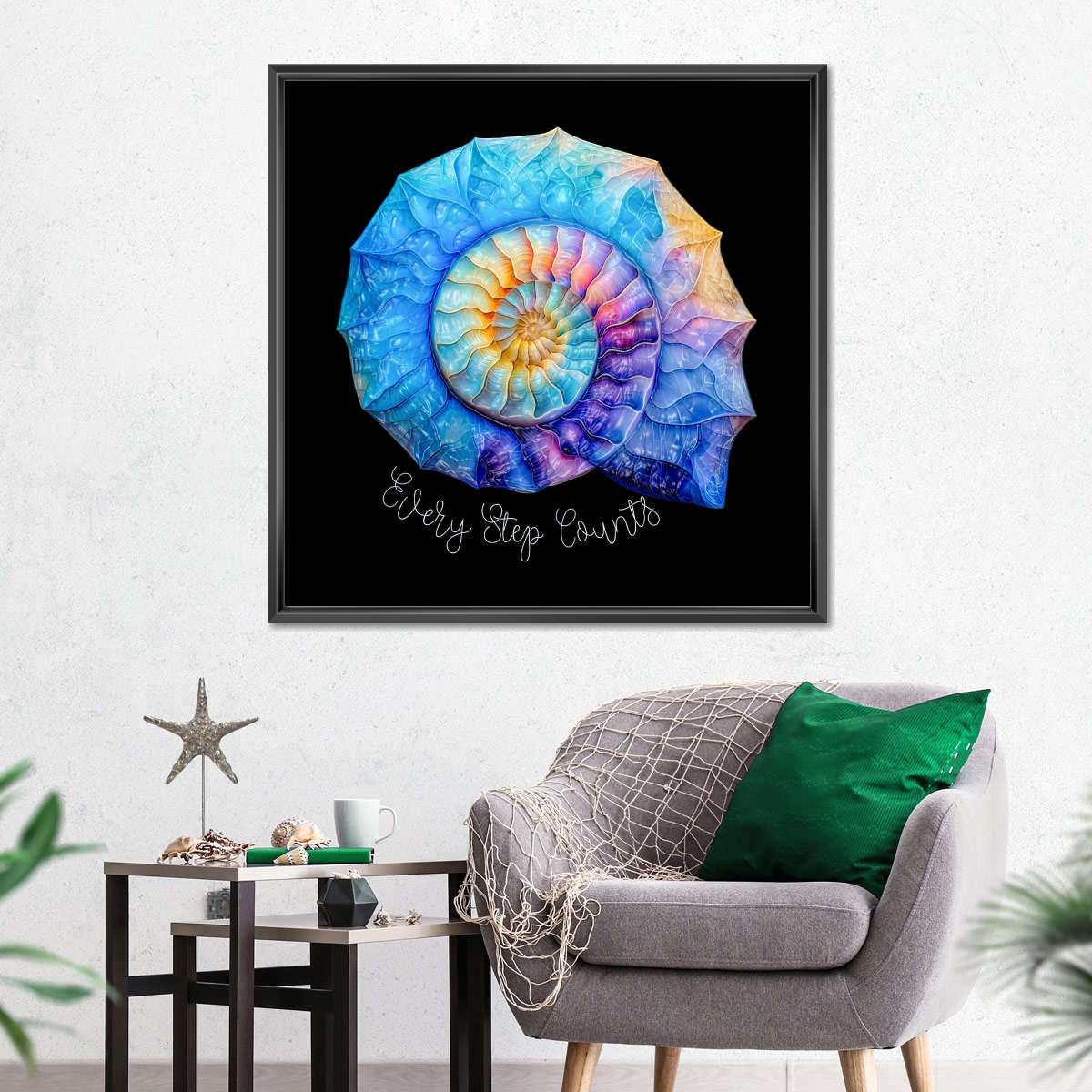 Frendorf | Die Nautilus Spiral Journey ist eine Erinnerung Wandkunst