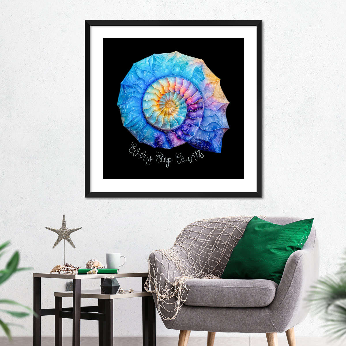 Frendorf | Die Nautilus Spiral Journey ist eine Erinnerung Wandkunst