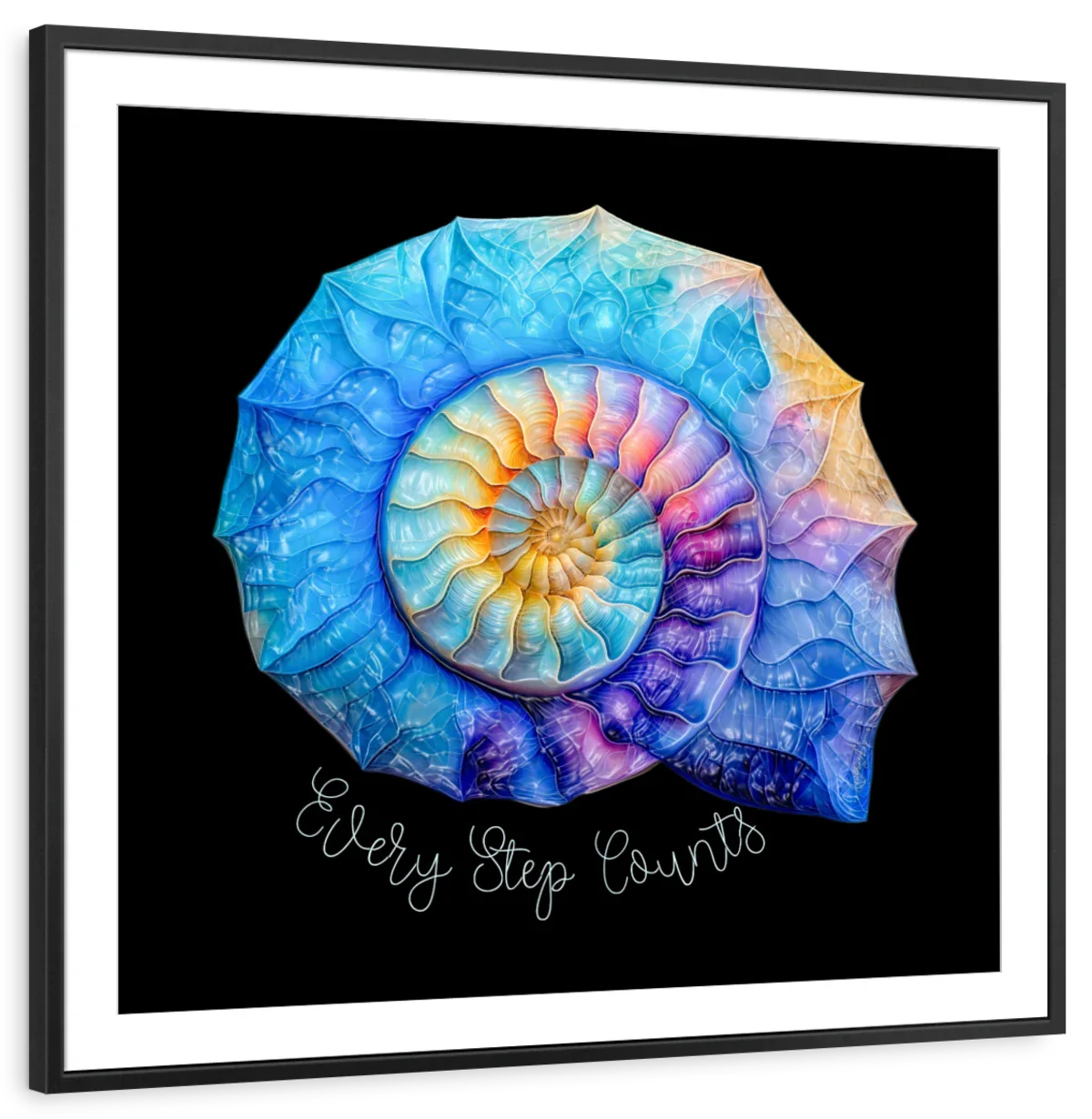 Frendorf | Die Nautilus Spiral Journey ist eine Erinnerung Wandkunst